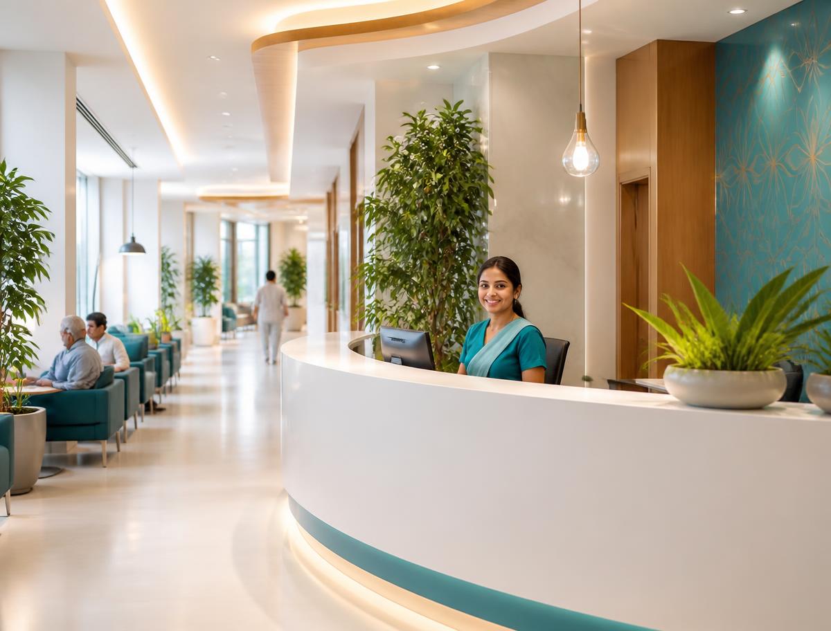 Reception at Apollo Clinic Zoo Road